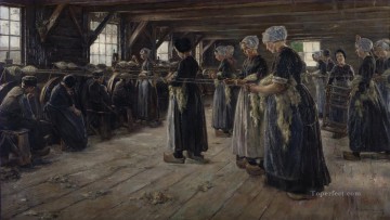 Max Liebermann Flachsscheuer in Laren Oil Paintings